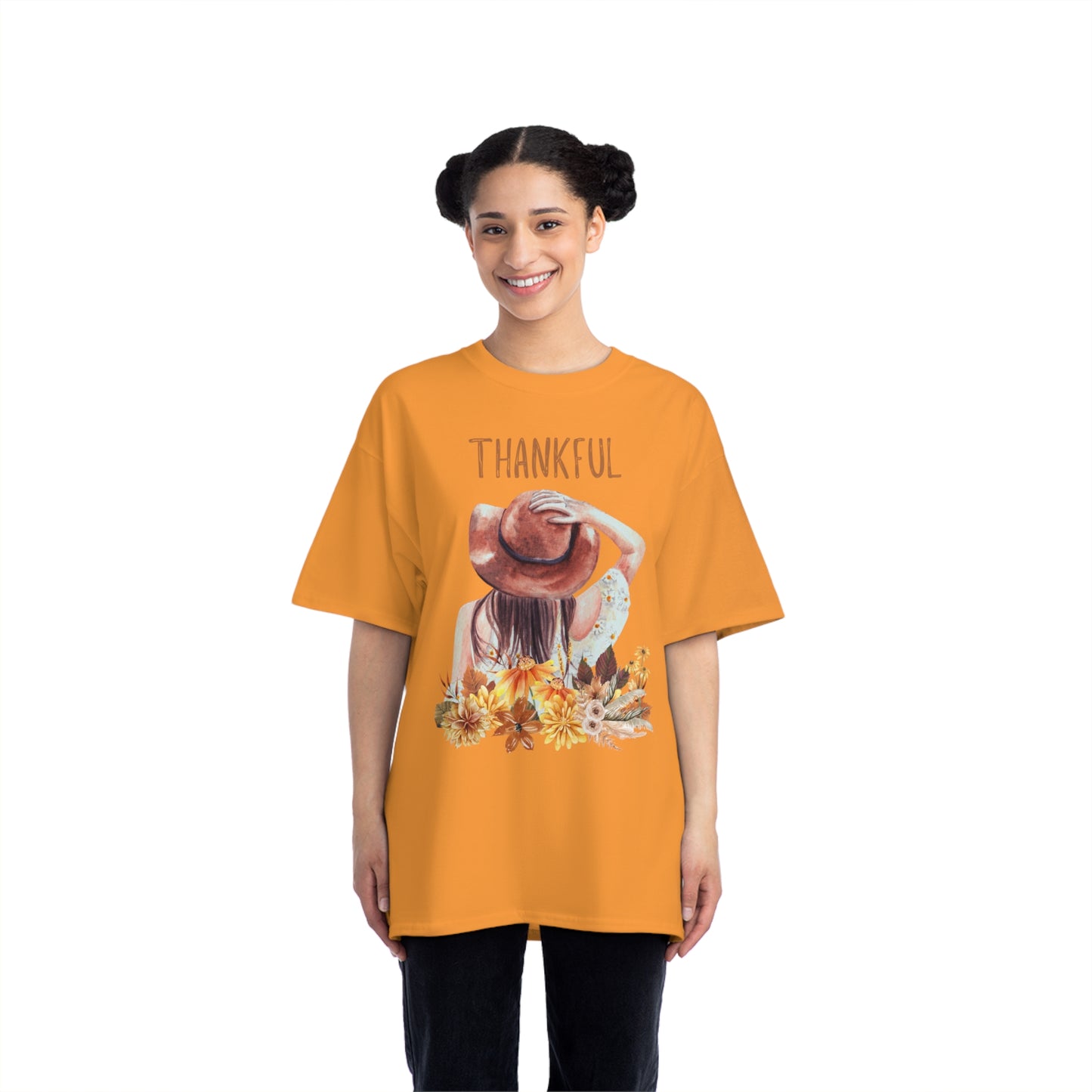 Autumn Thankful Fall Vibs, Beefy-T® Unisex Short-Sleeve T-Shirt