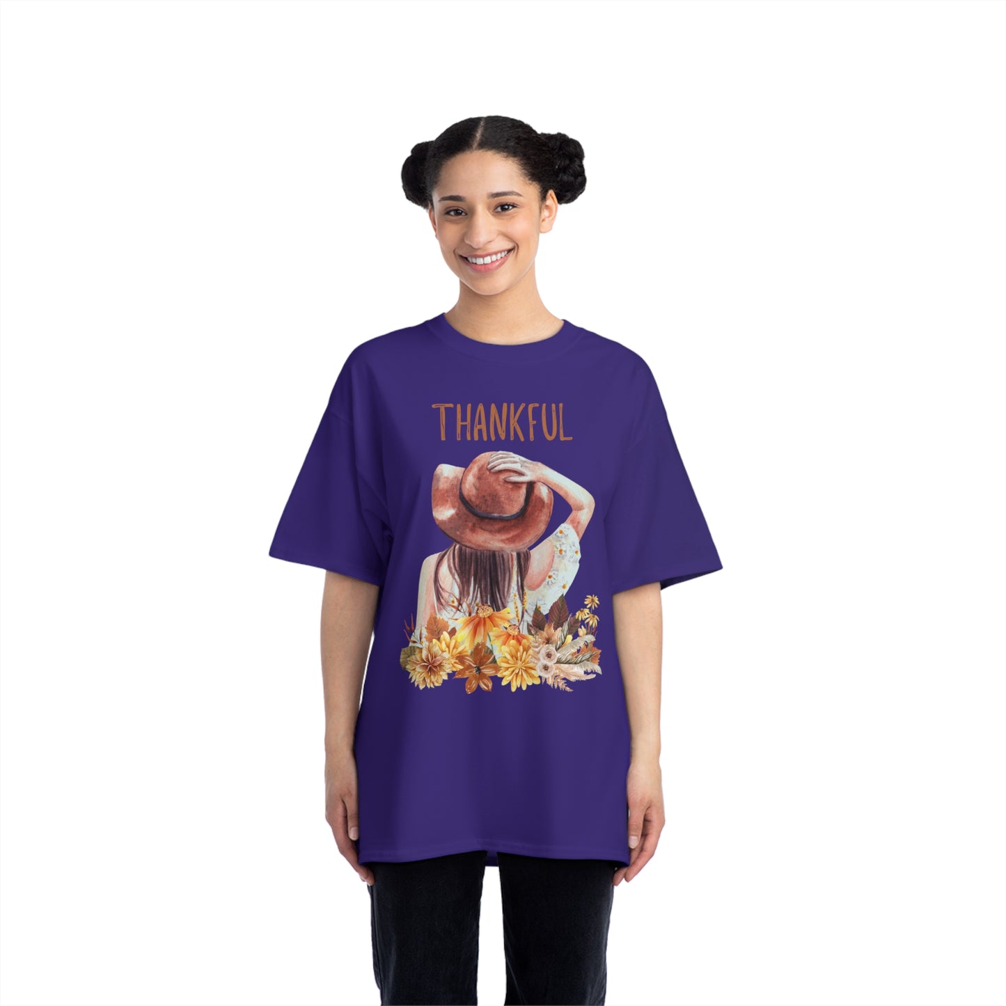 Autumn Thankful Fall Vibs, Beefy-T® Unisex Short-Sleeve T-Shirt