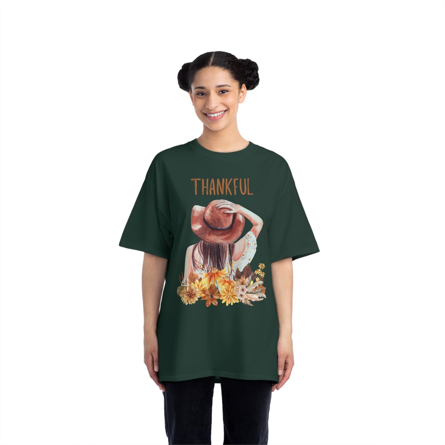 Autumn Thankful Fall Vibs, Beefy-T® Unisex Short-Sleeve T-Shirt