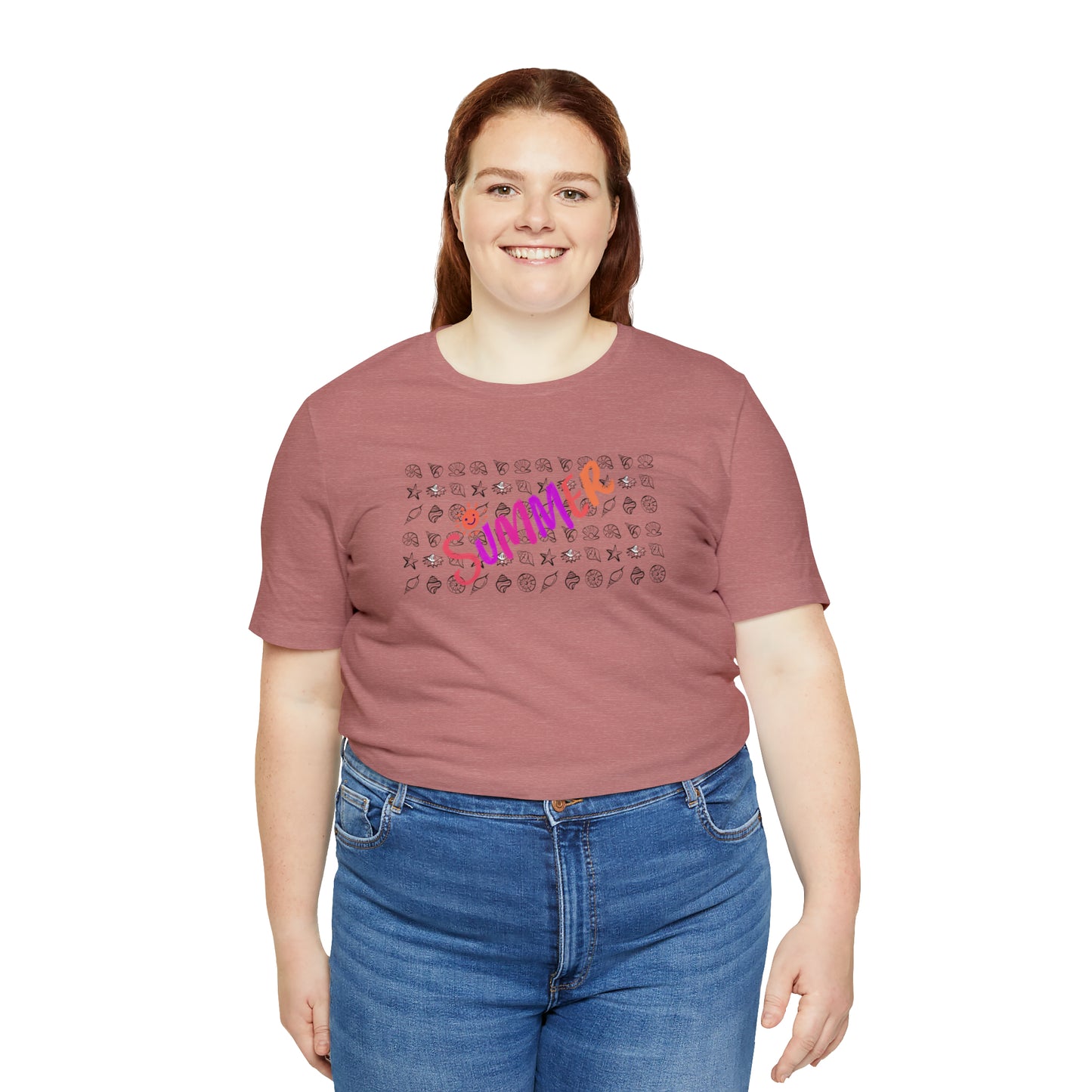 Summer Seashells Unisex Jersey Short Sleeve Tee