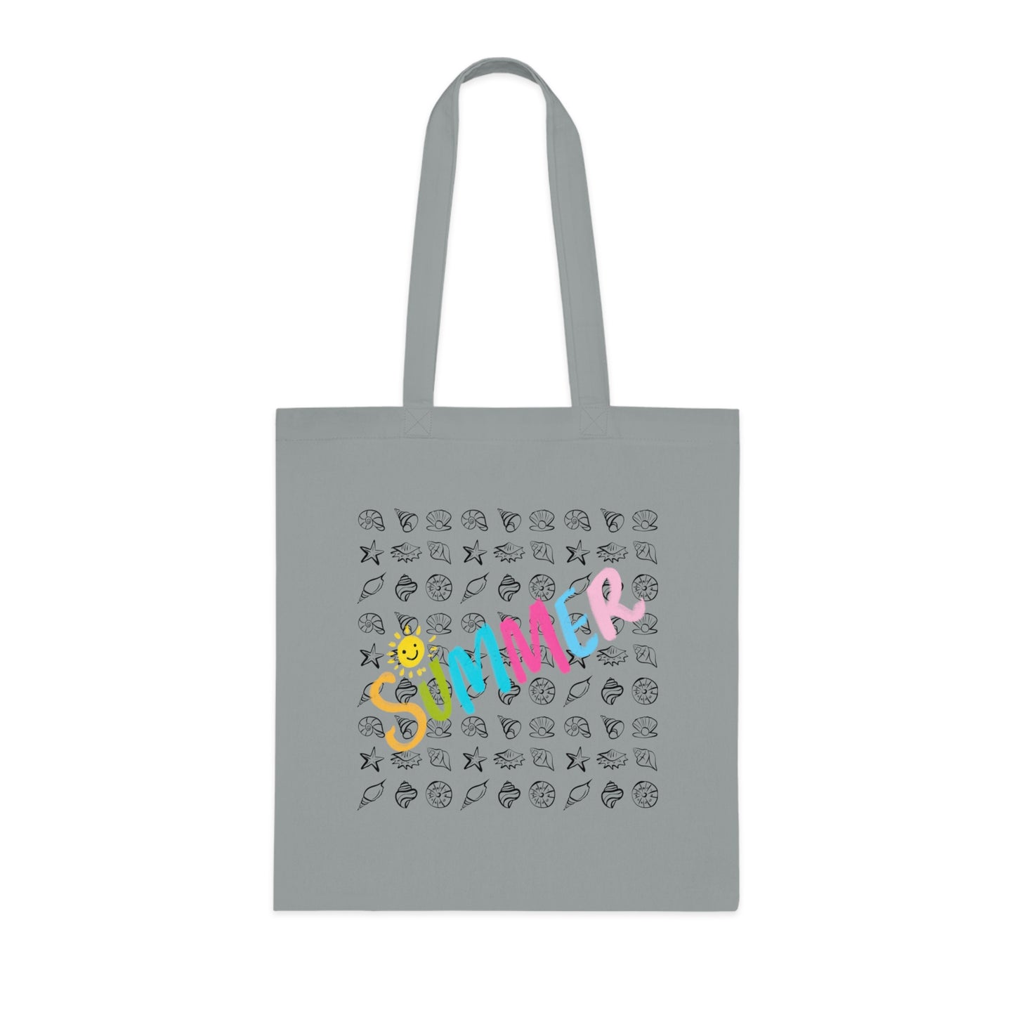 Summer Seashell Cotton Tote