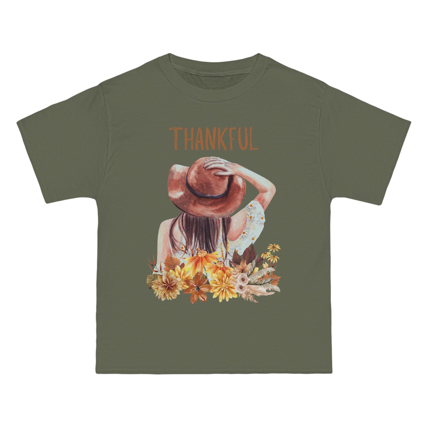 Autumn Thankful Fall Vibs, Beefy-T® Unisex Short-Sleeve T-Shirt