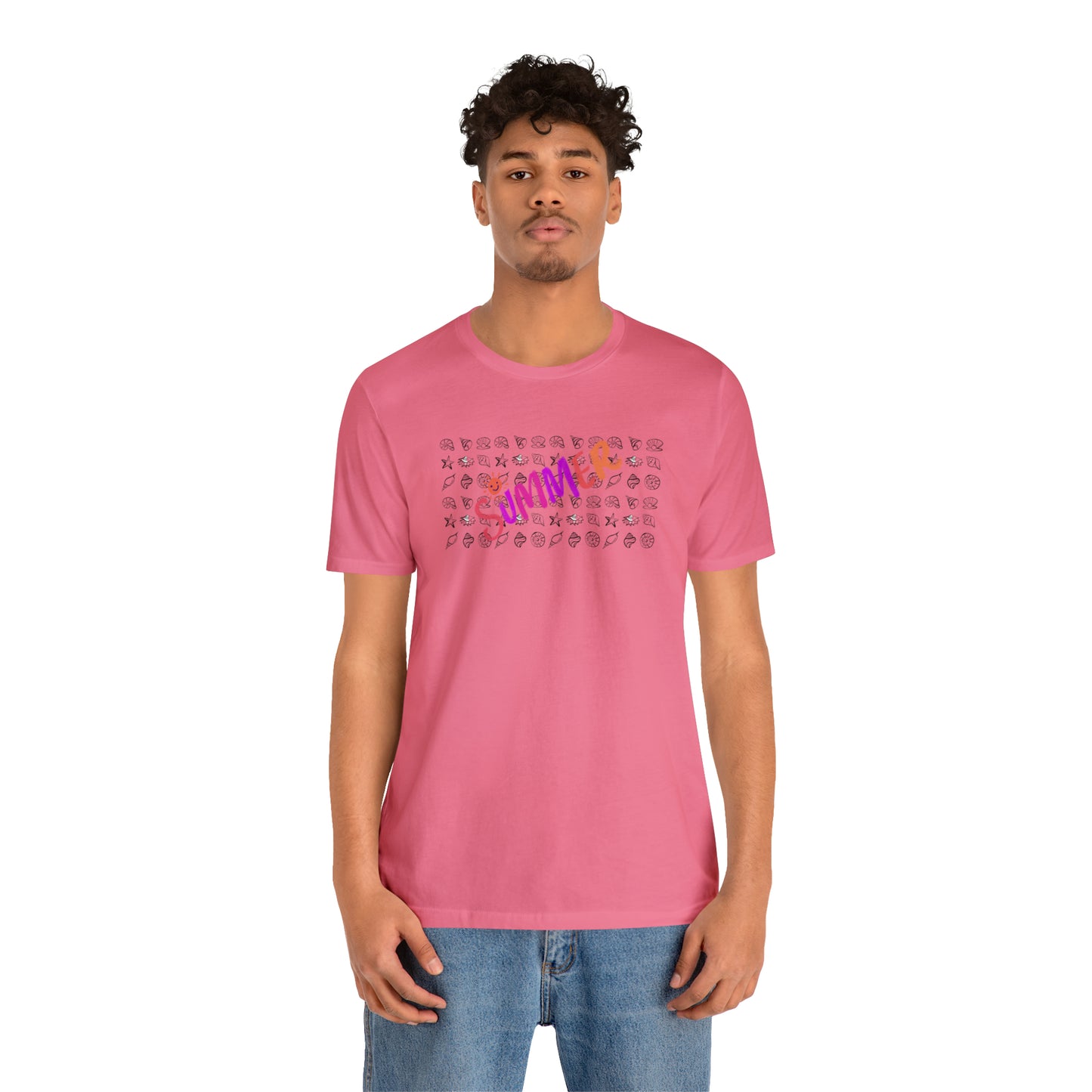 Summer Seashells Unisex Jersey Short Sleeve Tee