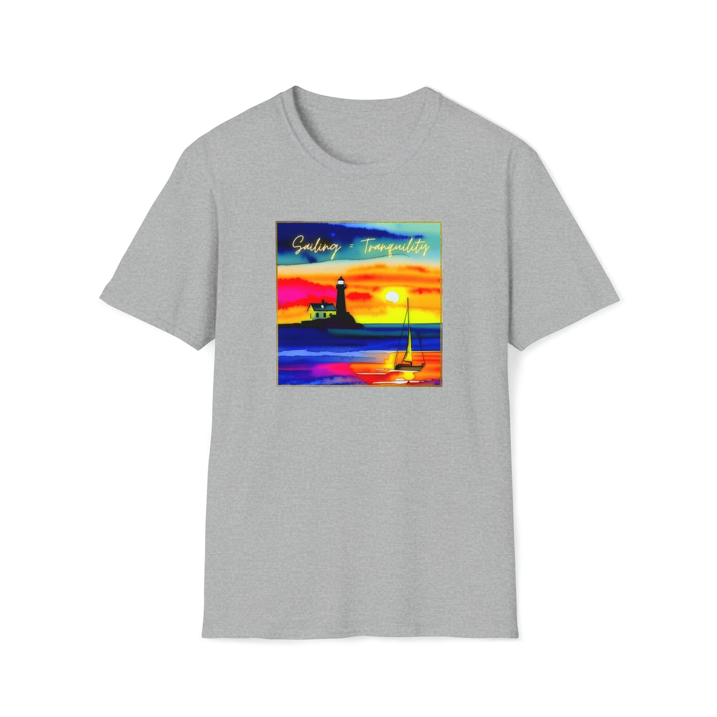 Sailing = Tranquility - Unisex Softstyle T-Shirt