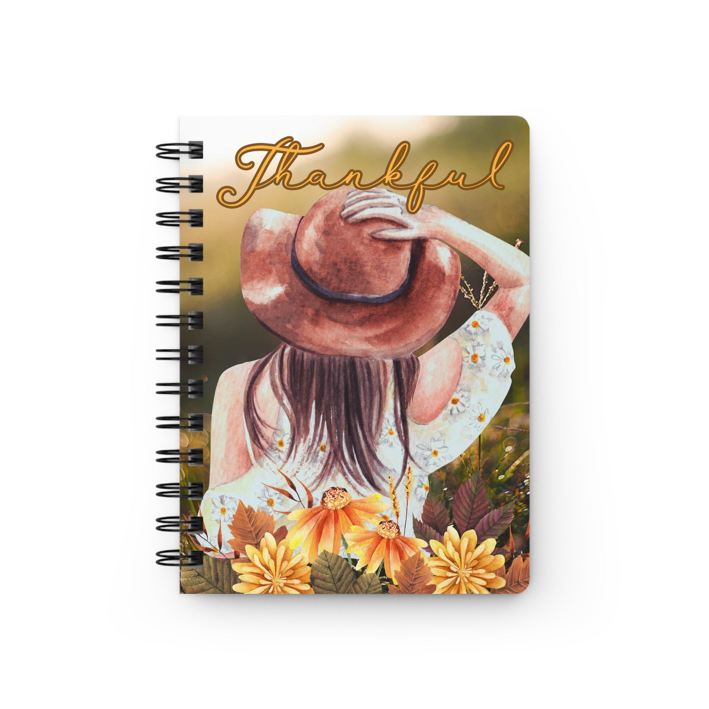 Thankful Autumn Vibes, Spiral Bound Journal (lined)