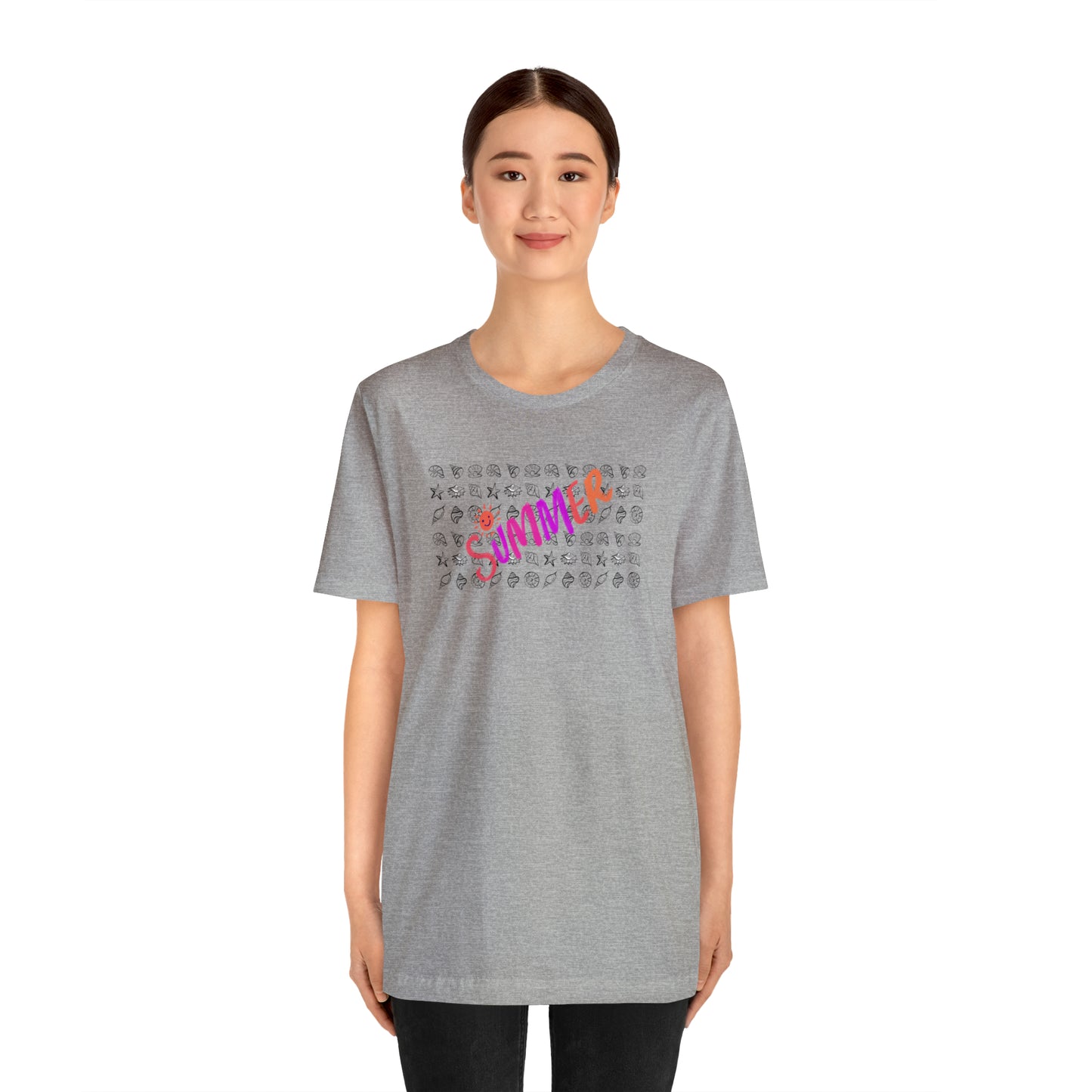 Summer Seashells Unisex Jersey Short Sleeve Tee