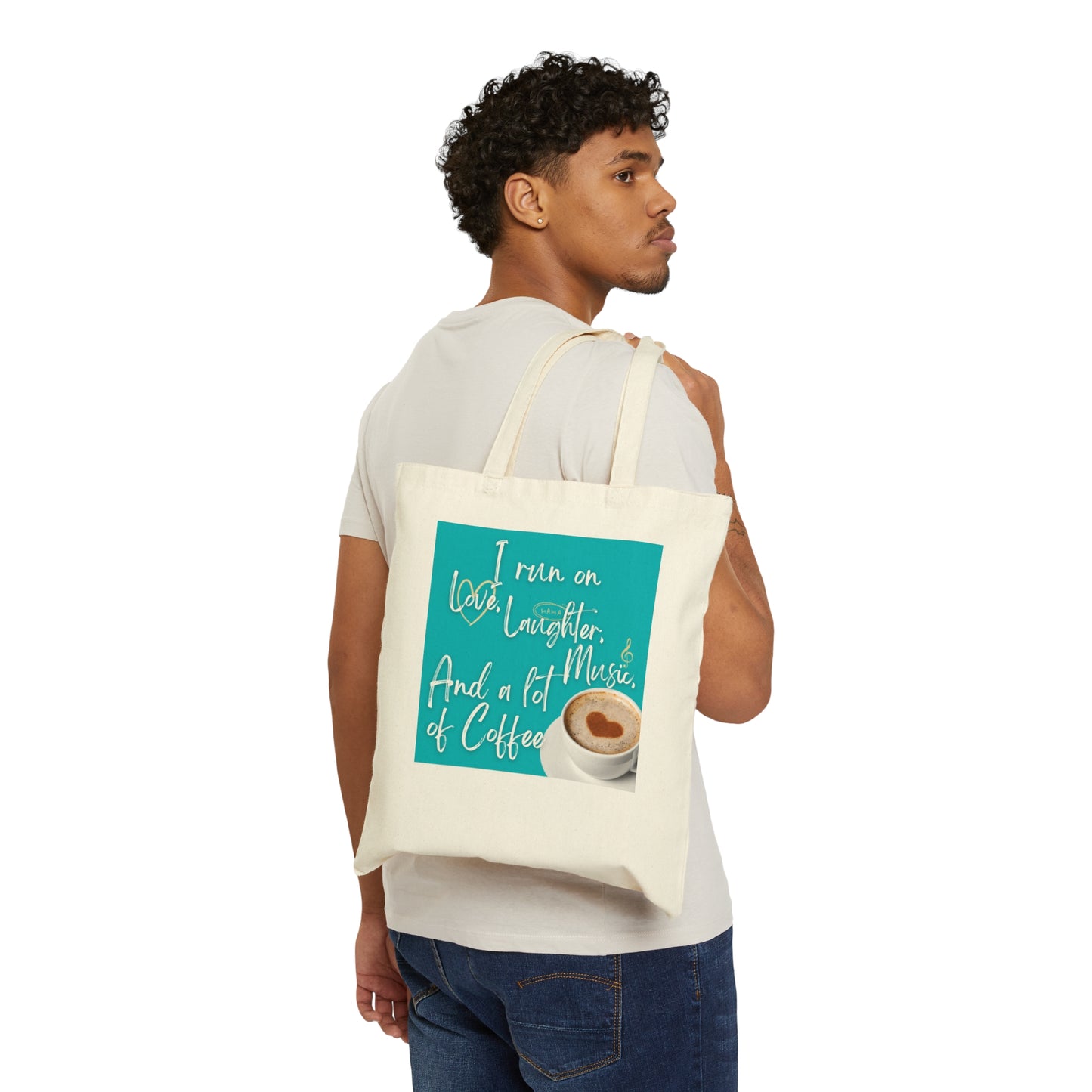 Coffee - Cotton Canvas Tote Bag Just for fun