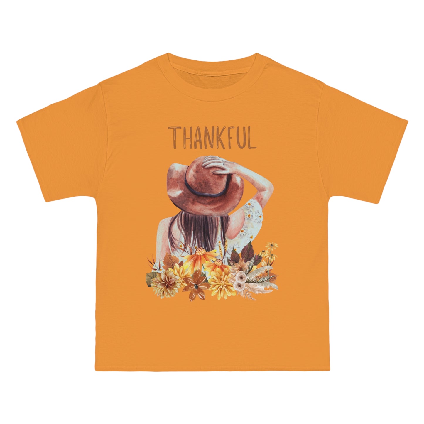 Autumn Thankful Fall Vibs, Beefy-T® Unisex Short-Sleeve T-Shirt