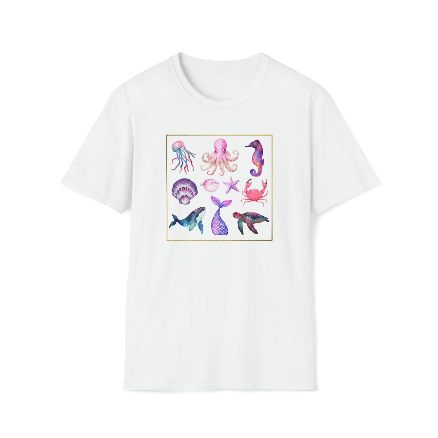 Sea life - Unisex Softstyle T-Shirt Just for fun