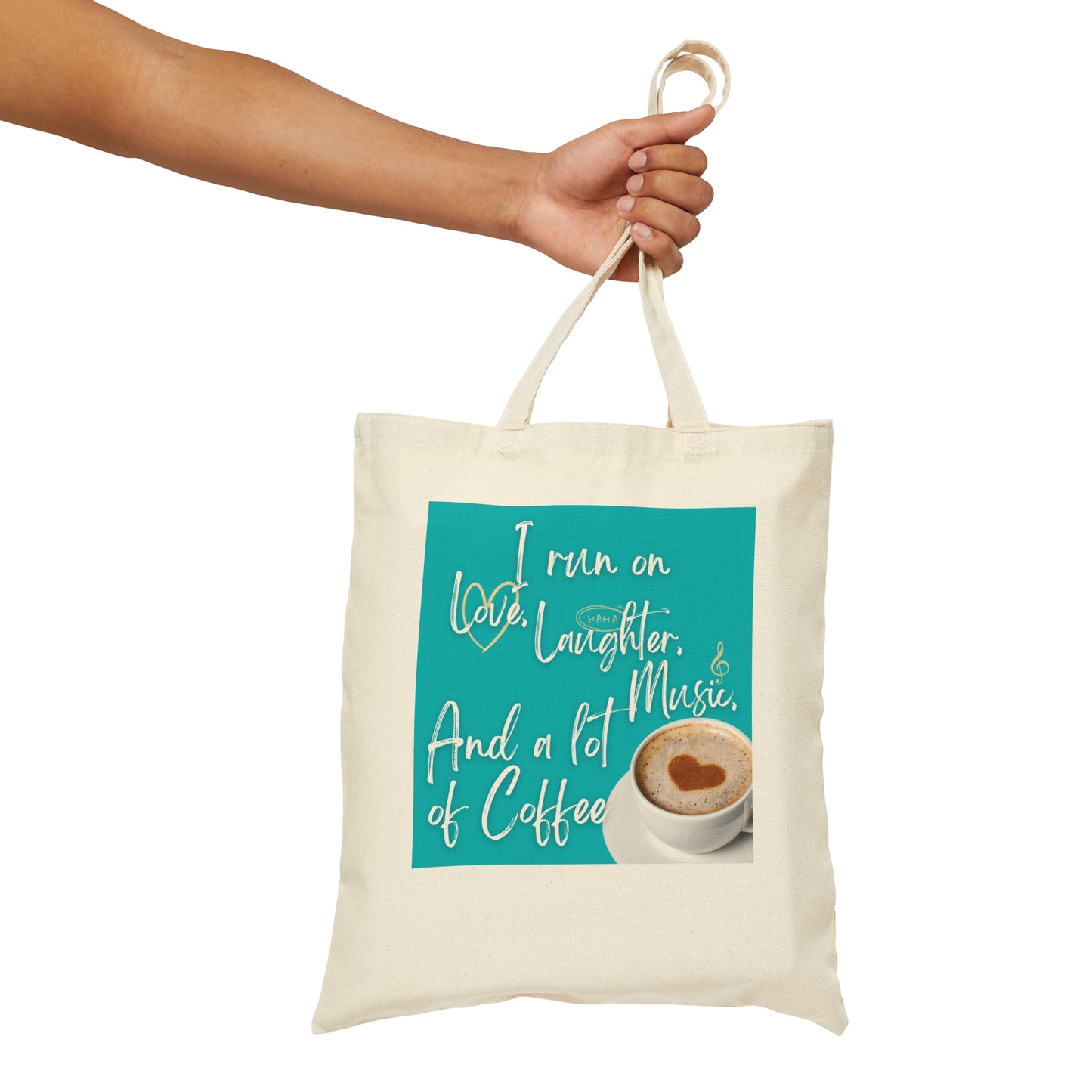 Coffee - Cotton Canvas Tote Bag Just for fun