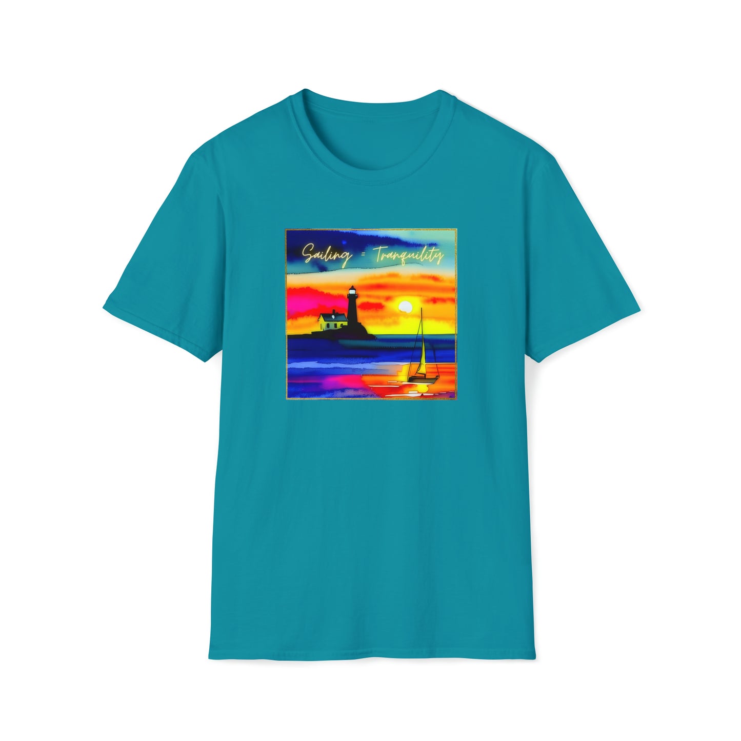 Sailing = Tranquility - Unisex Softstyle T-Shirt