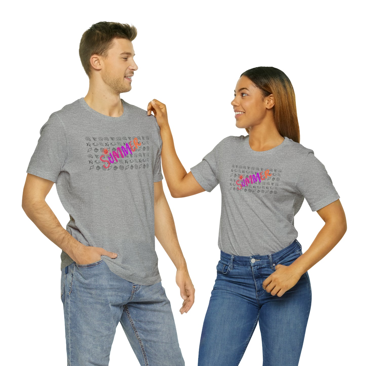 Summer Seashells Unisex Jersey Short Sleeve Tee