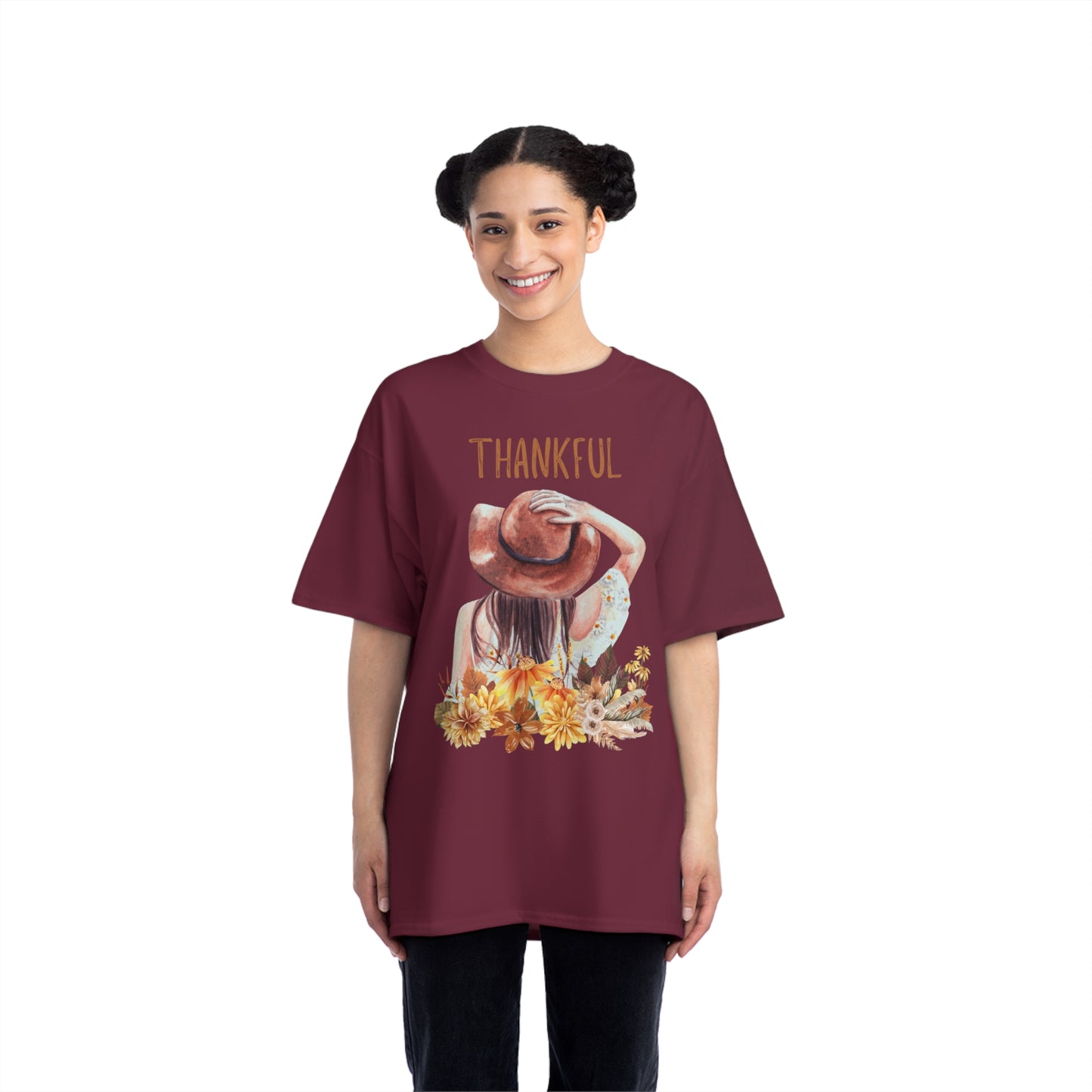 Autumn Thankful Fall Vibs, Beefy-T® Unisex Short-Sleeve T-Shirt