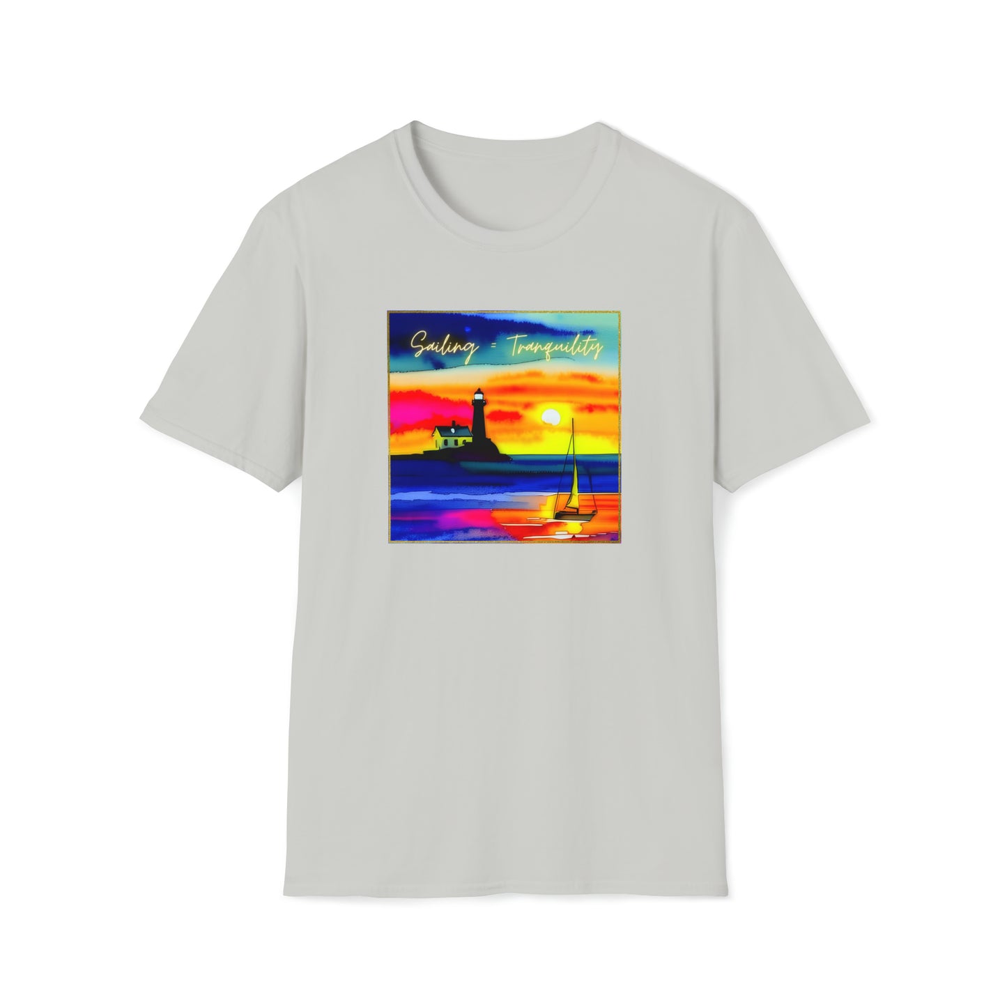 Sailing = Tranquility - Unisex Softstyle T-Shirt