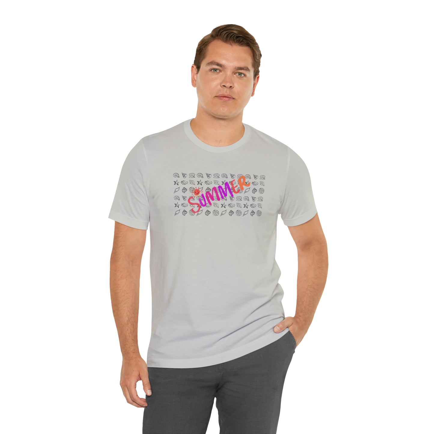 Summer Seashells Unisex Jersey Short Sleeve Tee