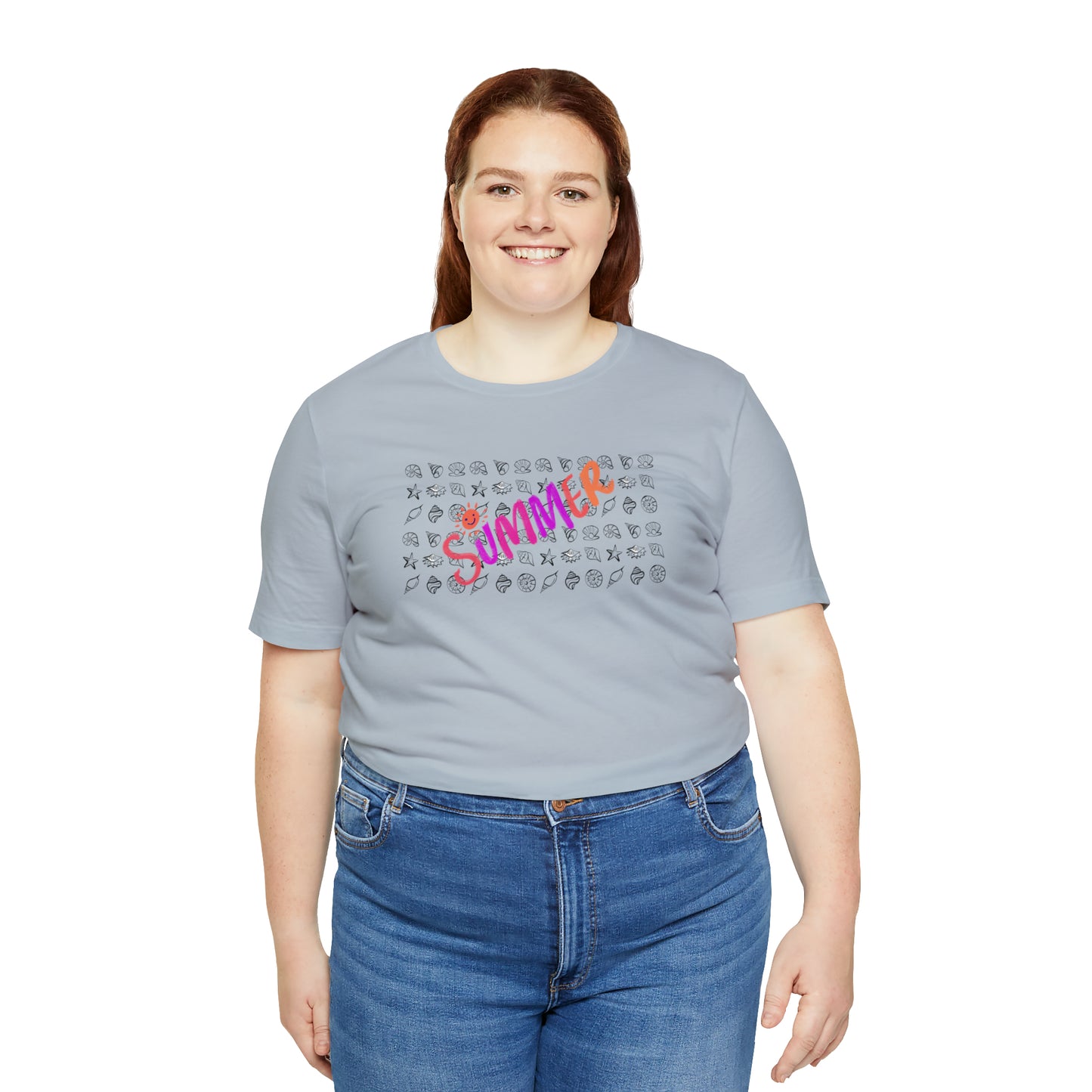 Summer Seashells Unisex Jersey Short Sleeve Tee