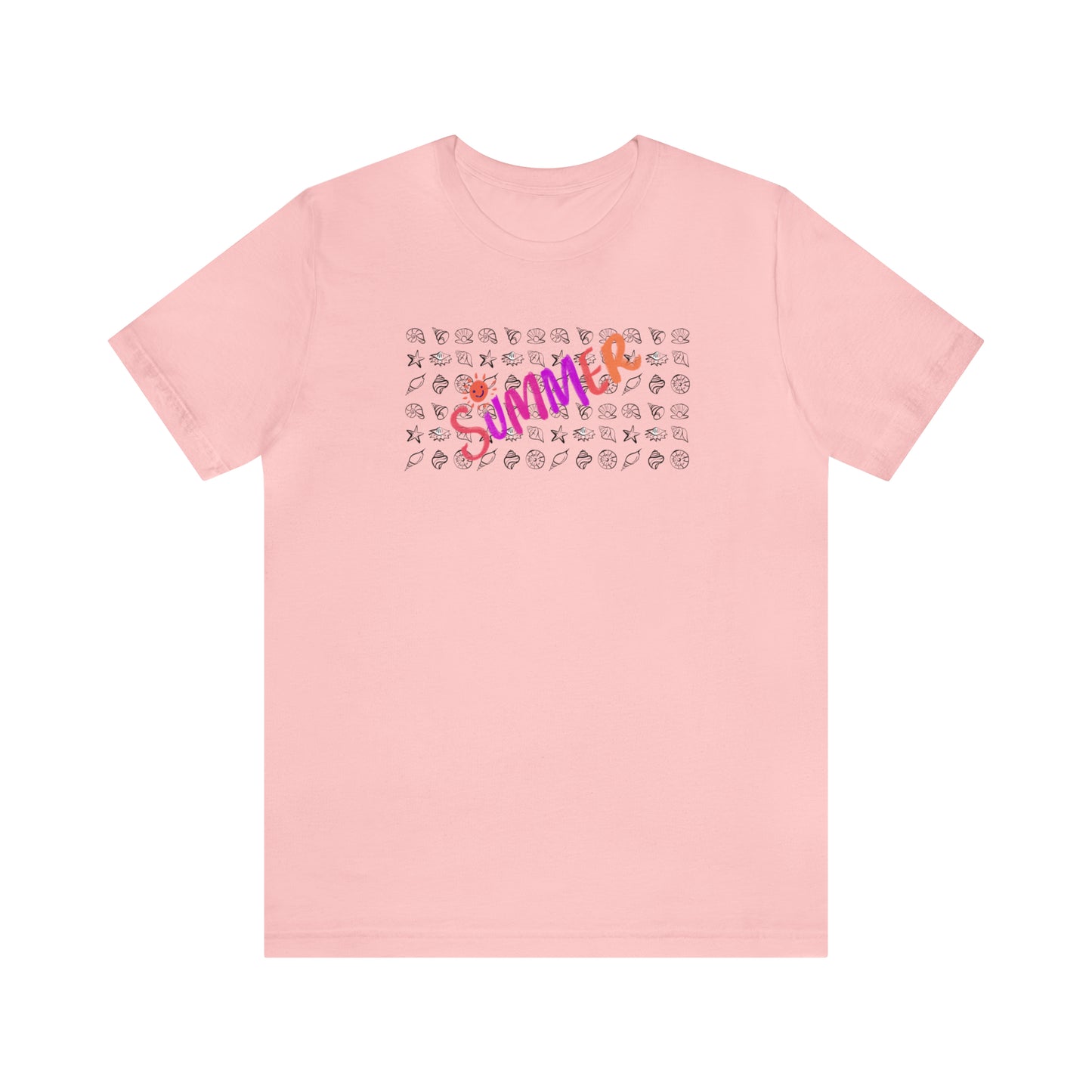 Summer Seashells Unisex Jersey Short Sleeve Tee