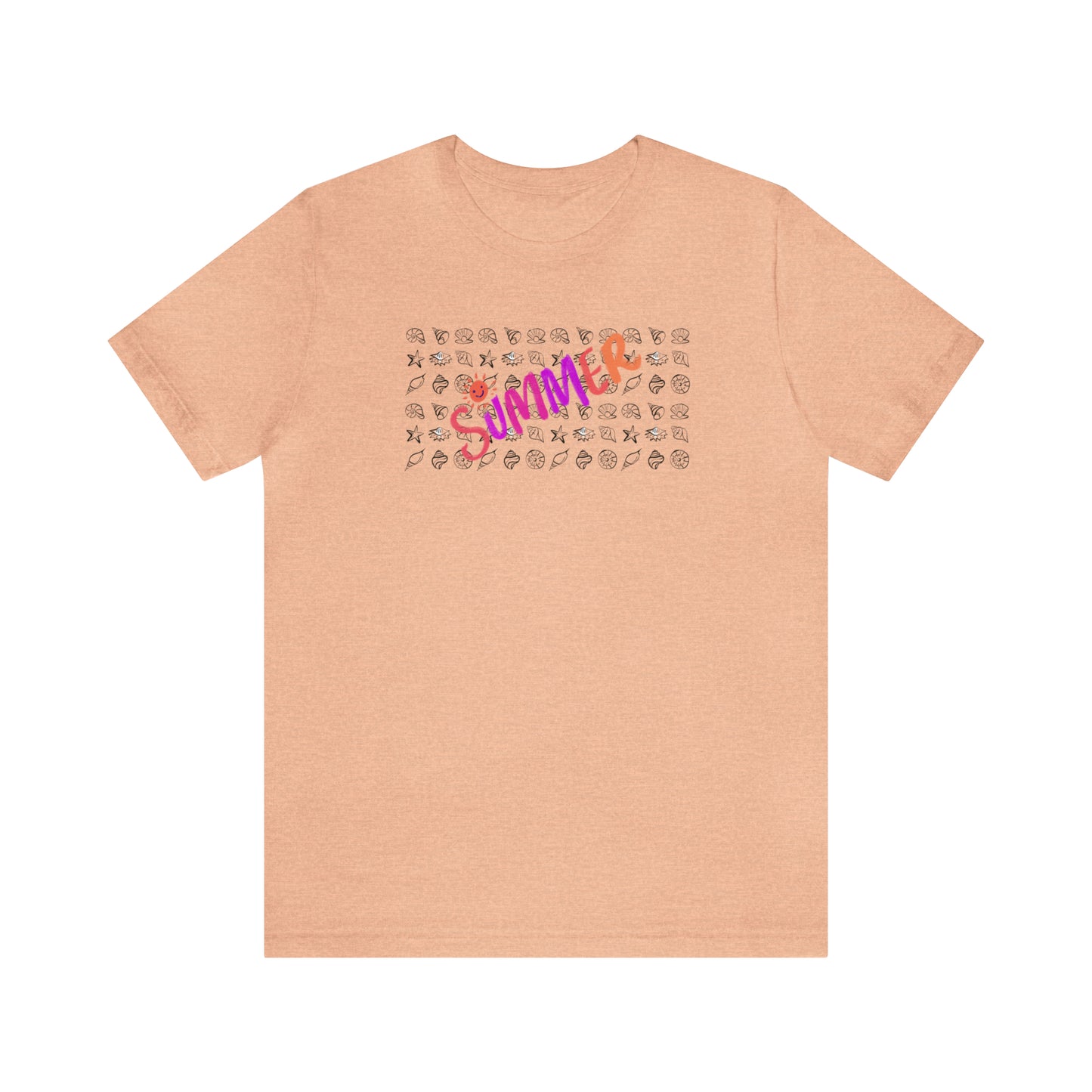 Summer Seashells Unisex Jersey Short Sleeve Tee