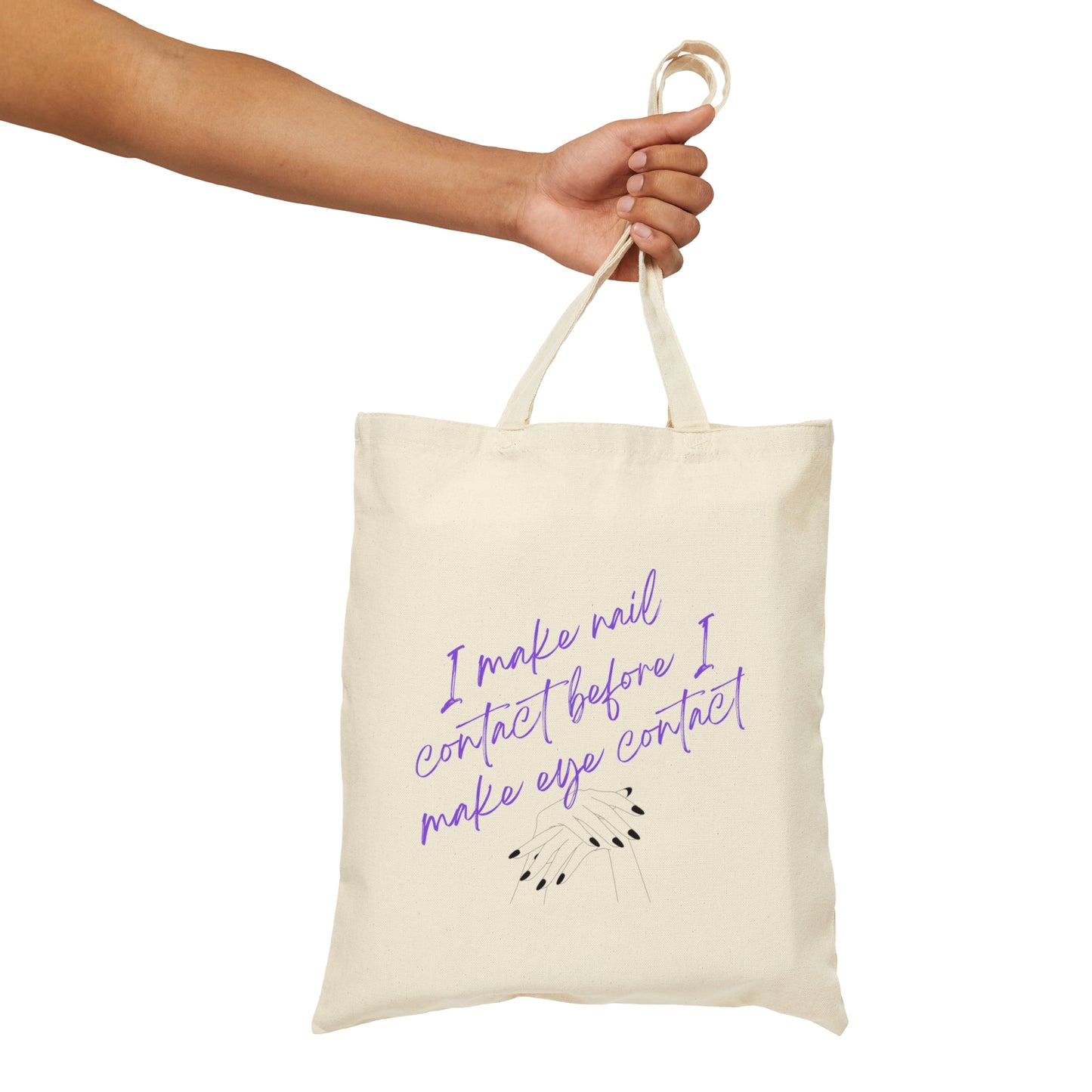 Nails - Cotton Canvas Tote Bag