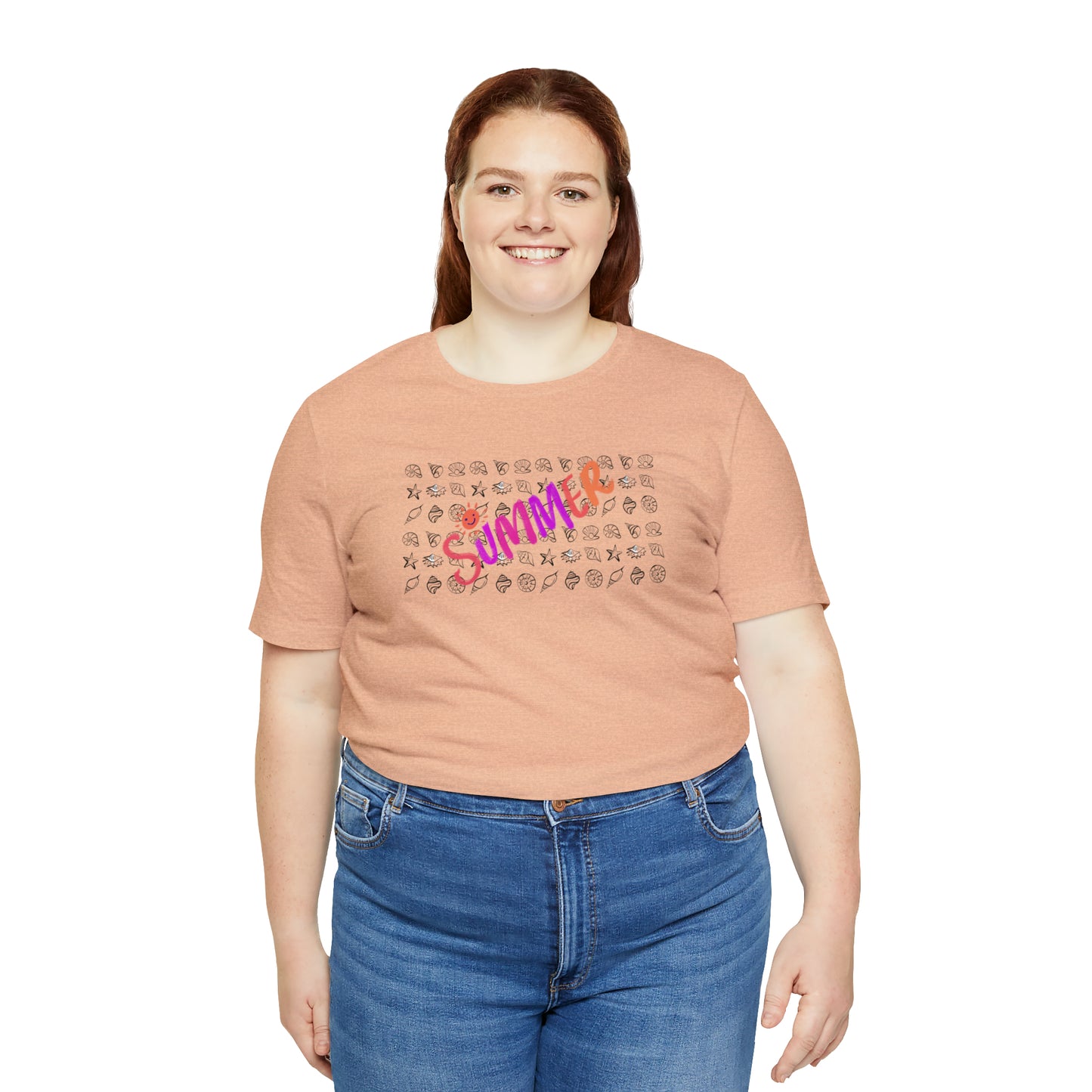 Summer Seashells Unisex Jersey Short Sleeve Tee