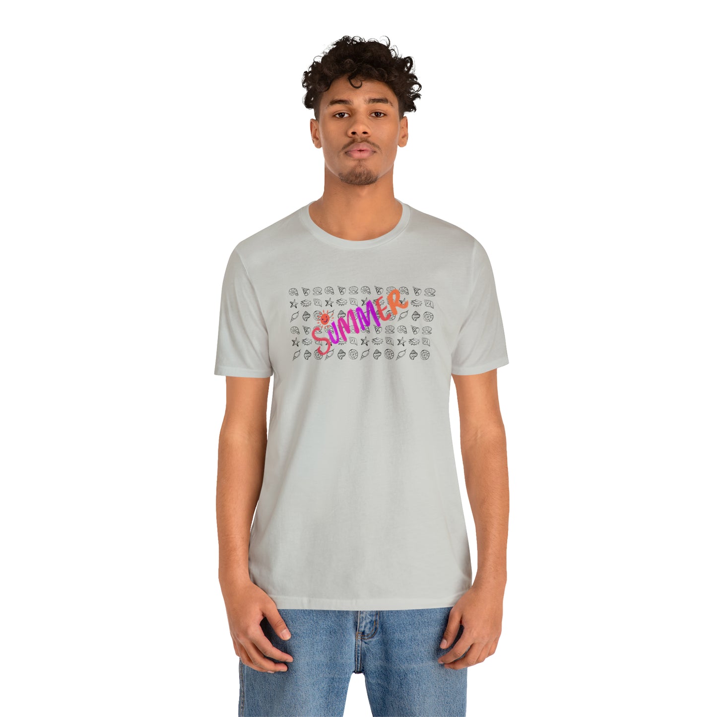 Summer Seashells Unisex Jersey Short Sleeve Tee