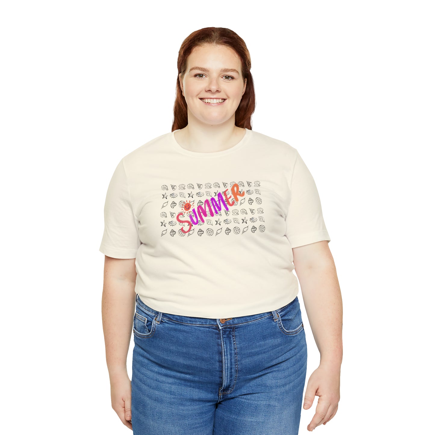 Summer Seashells Unisex Jersey Short Sleeve Tee