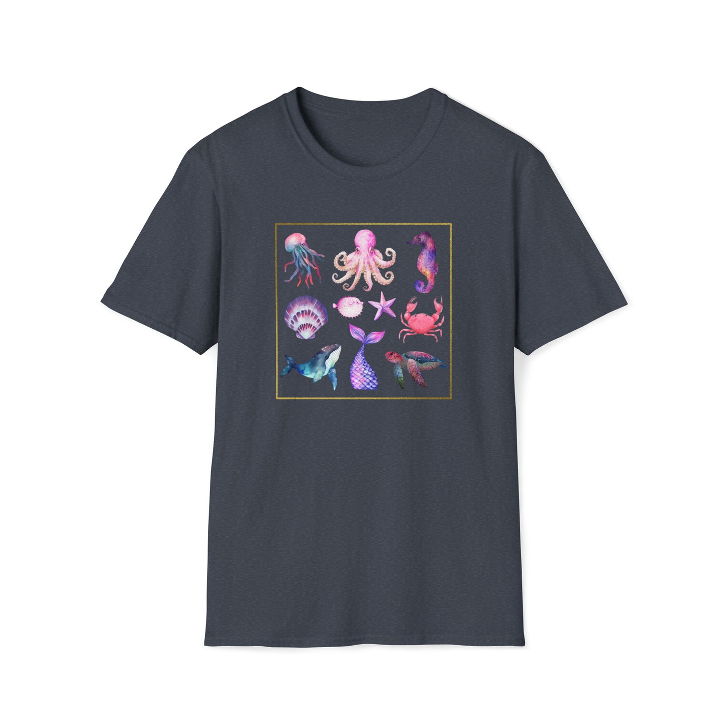 Sea life - Unisex Softstyle T-Shirt Just for fun