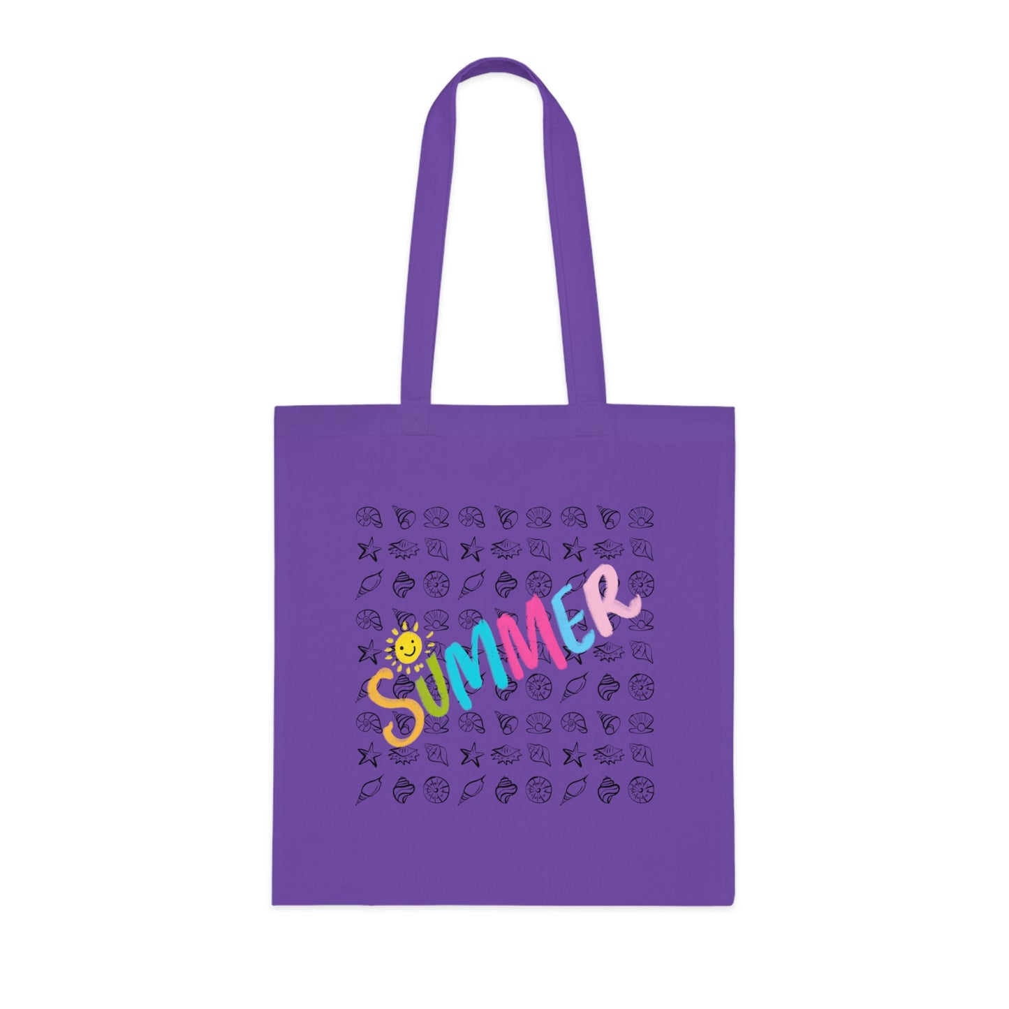 Summer Seashell Cotton Tote