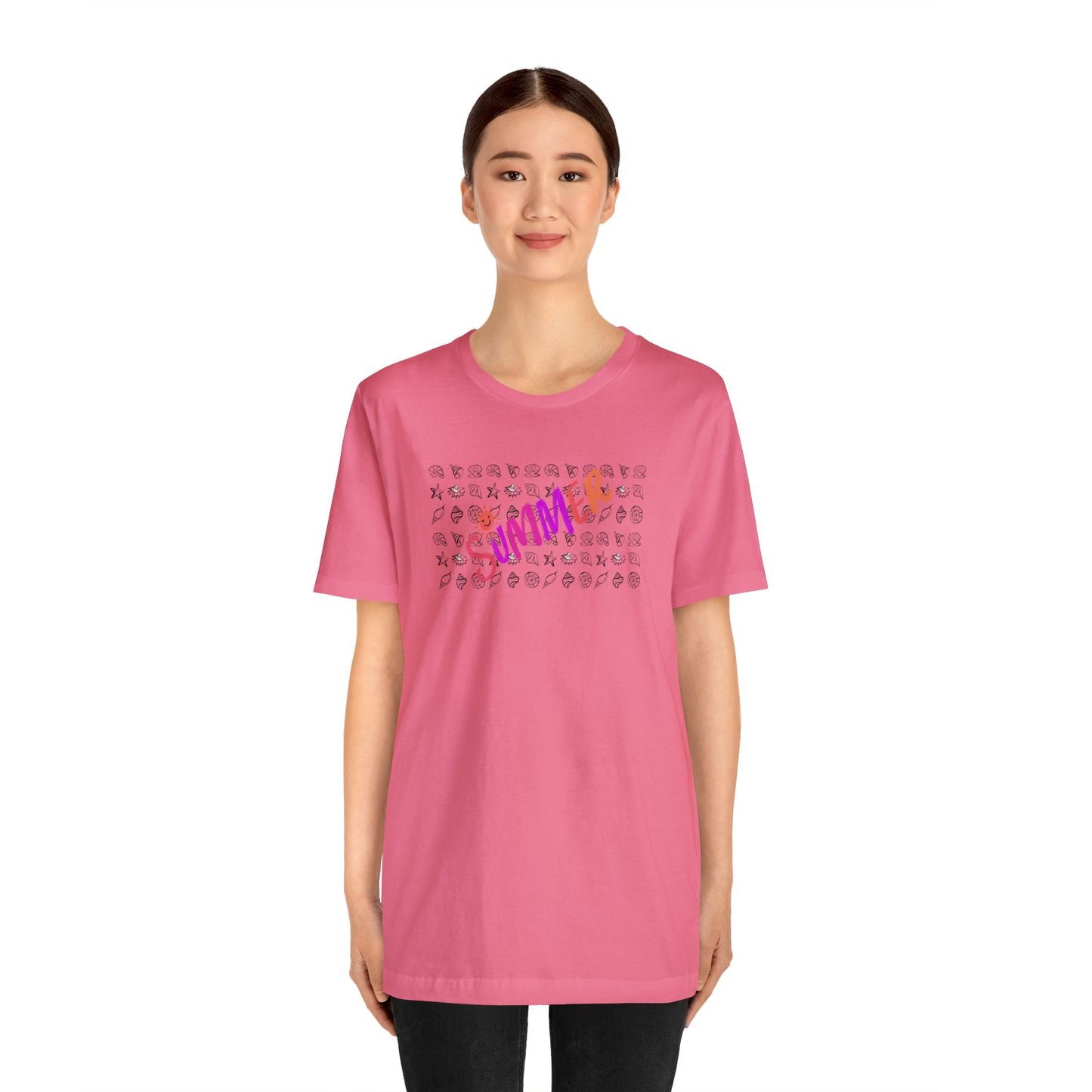 Summer Seashells Unisex Jersey Short Sleeve Tee