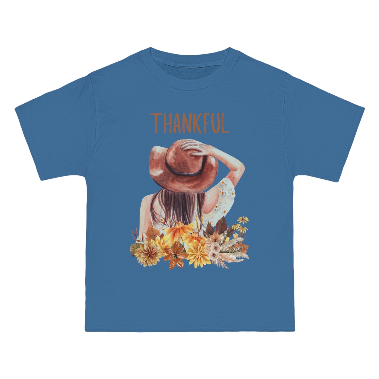 Autumn Thankful Fall Vibs, Beefy-T® Unisex Short-Sleeve T-Shirt