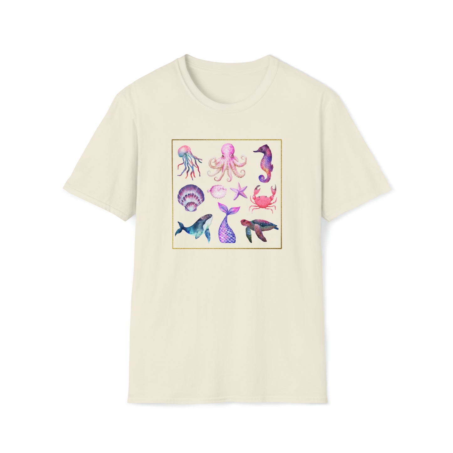 Sea life - Unisex Softstyle T-Shirt Just for fun