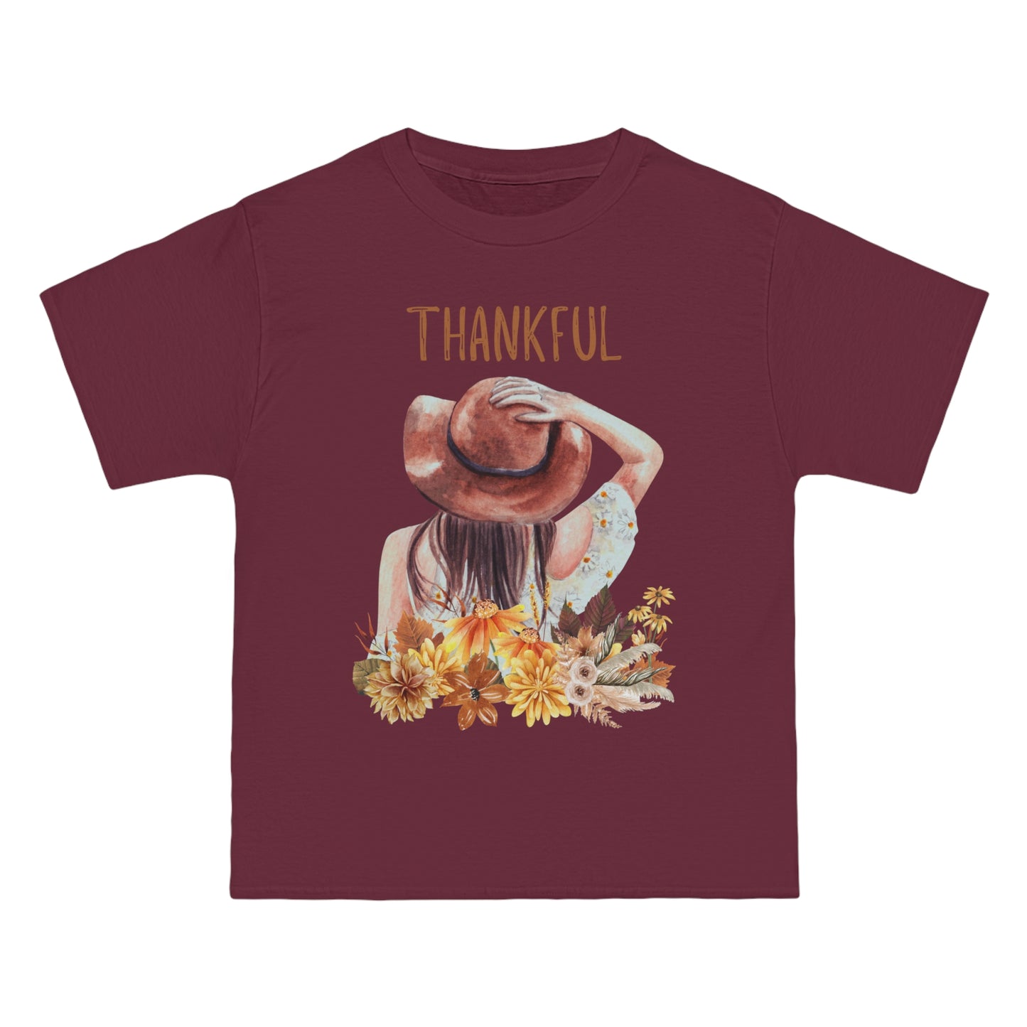 Autumn Thankful Fall Vibs, Beefy-T® Unisex Short-Sleeve T-Shirt