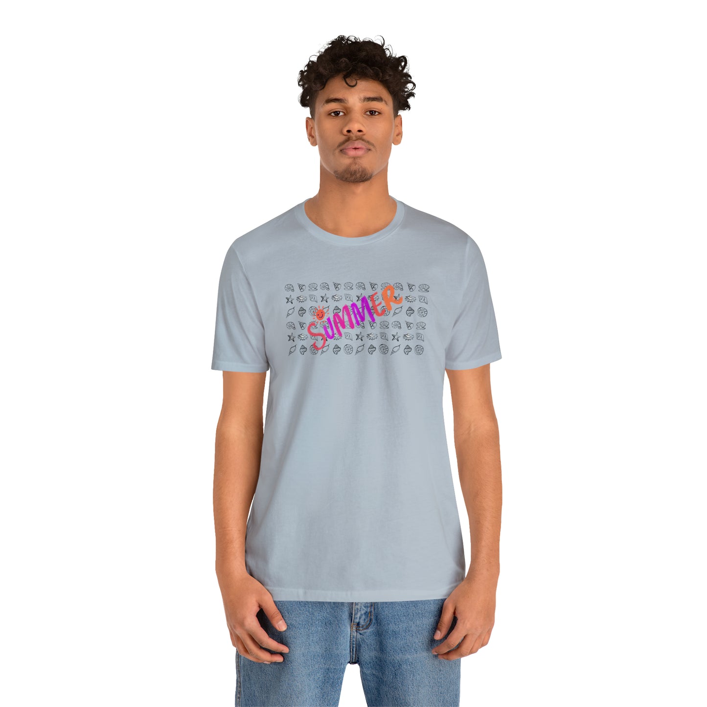 Summer Seashells Unisex Jersey Short Sleeve Tee