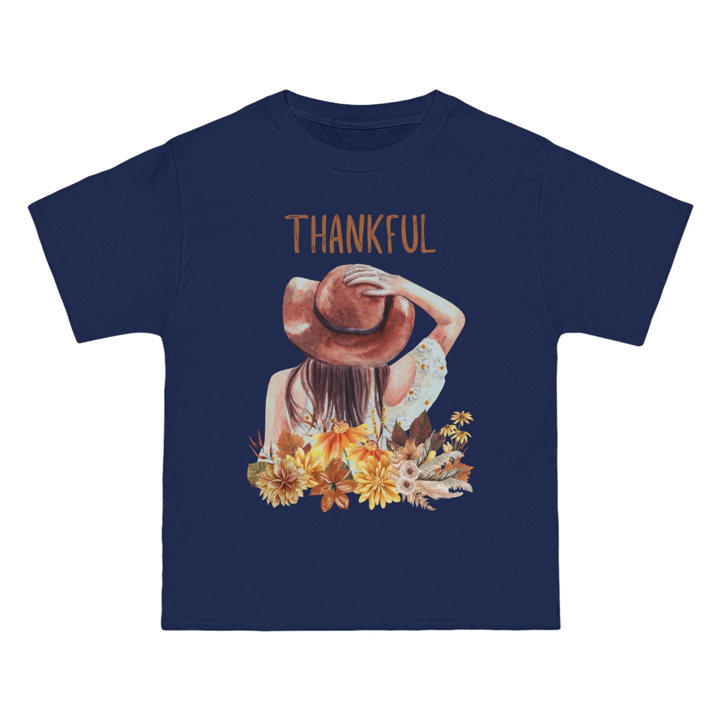 Autumn Thankful Fall Vibs, Beefy-T® Unisex Short-Sleeve T-Shirt