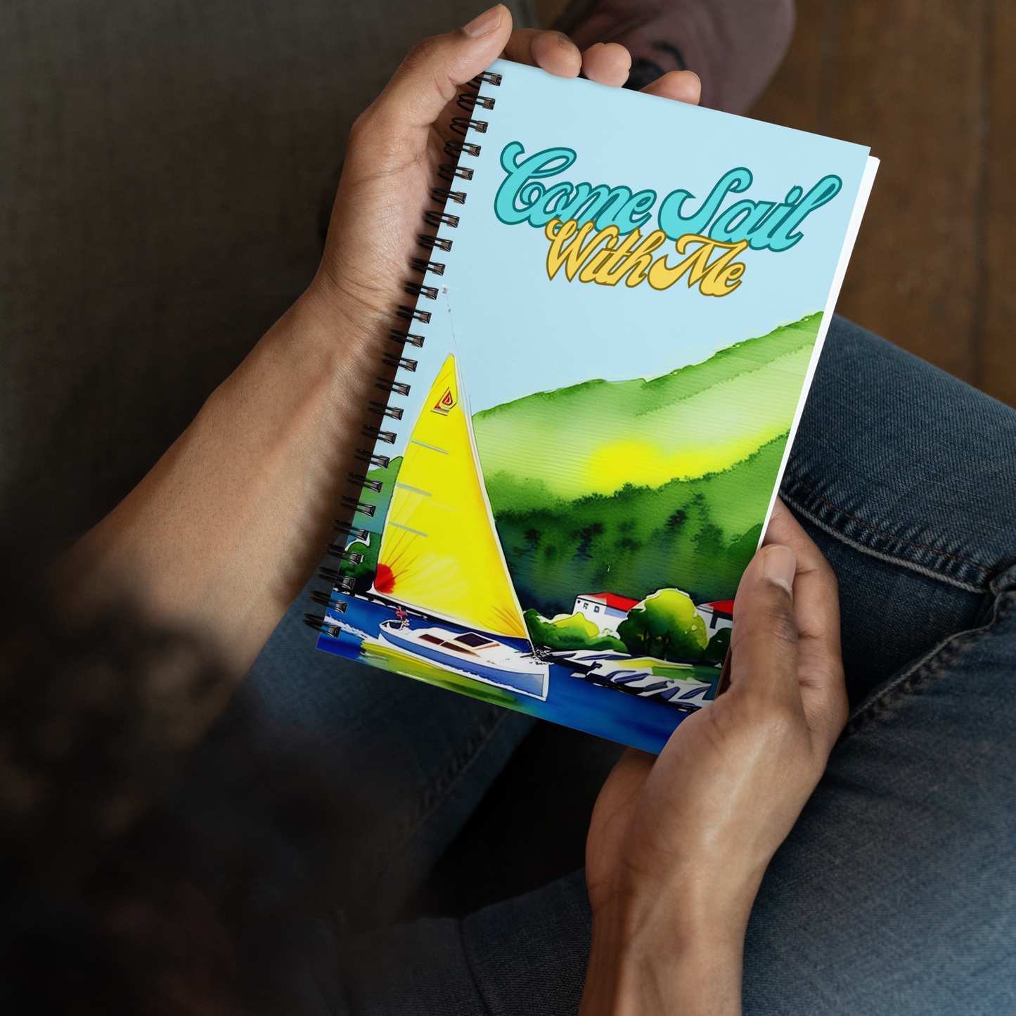 Come Sail With Me Spiral notebook (dotted)