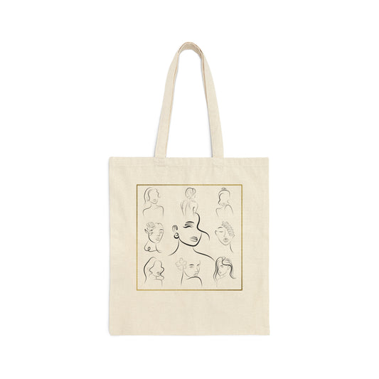 Beauty of Women - Cotton Canvas Tote Bag Just for Fun