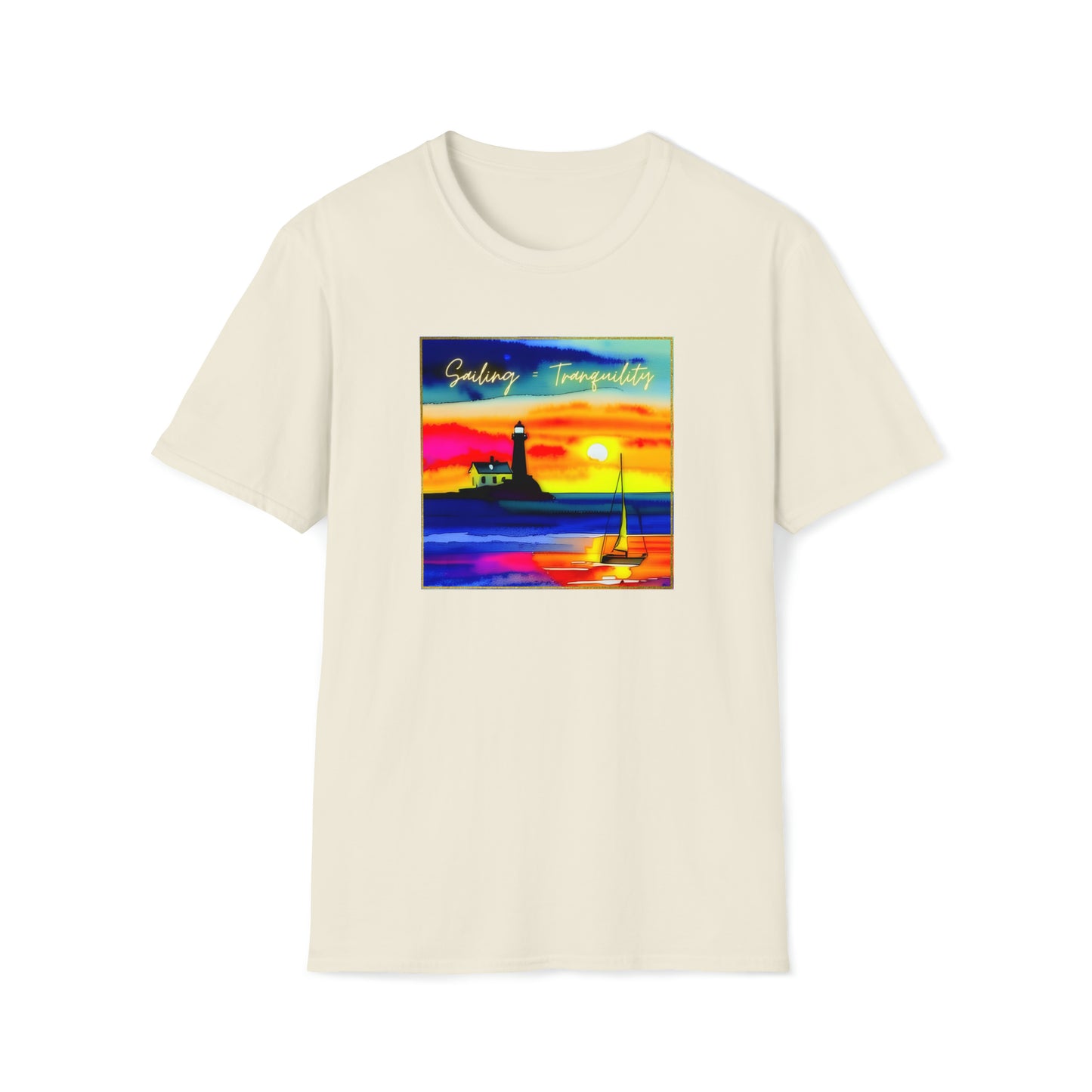 Sailing = Tranquility - Unisex Softstyle T-Shirt